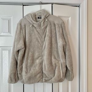 Storm Sherpa Block Zipper Jacket, Gray